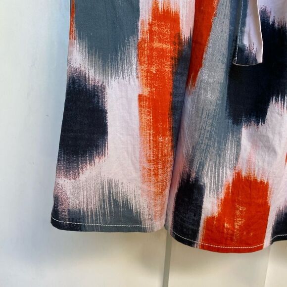 EUC SIMPLY VERA WANG Round Neck, Cinched Waist, Bow-Orange, B & W Sundress MED - Picture 8 of 14